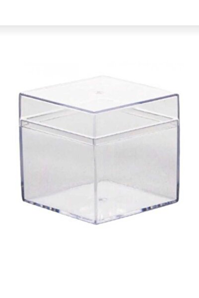 Fest Özel Tasarım Pleksi Mika Kutu 4x4x4 Cm 48adet- Jel Mum . Bubble Mum. Mum...