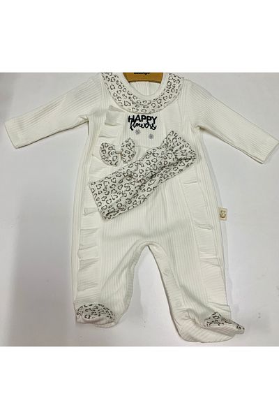 monami kids Jumpsuit with Bandage Leopard