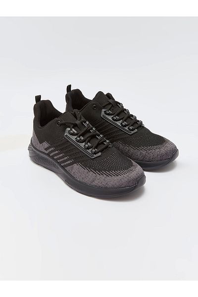 LC Waikiki Lcw Steps Black Lace-Up Printed Men's Active Sports Shoes