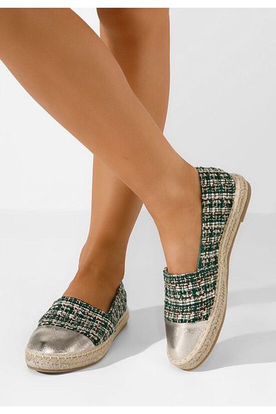B T Shoes Espadrile dama Thalassa verzi
