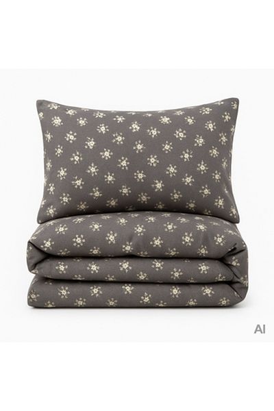 Pazar Home Bedding Bazaar Home Otranto Printed Cotton 6 Piece King Size Bedspread with Stitched Filling