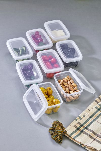 Mek life Pack of 8 200ml Breakfast Storage Container