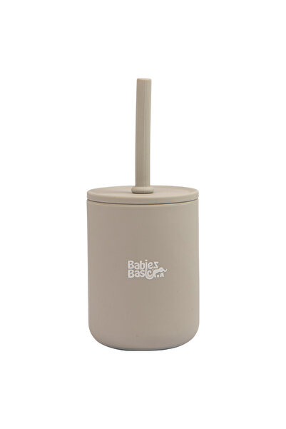 Babies Basic Stage 3 Silicone Cup for Kids, Grey