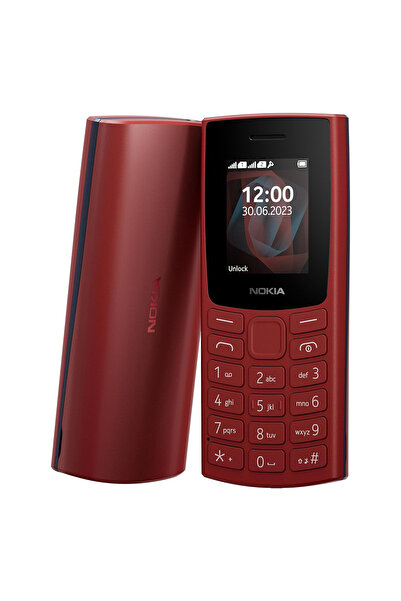 Nokia 105 TA-1557 Tuşlu Cep Telefonu Red (2 Yıl Türkiye Distribütör Garantili)
