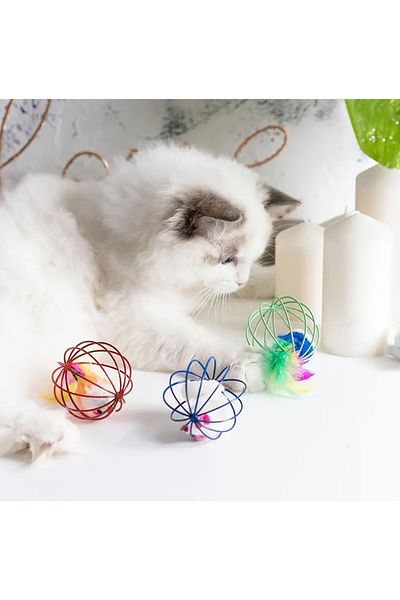 rianka Interactive Energy Ball, Moving Haciymazan Cat Toy, Game Ball, 3-Piece Game Set