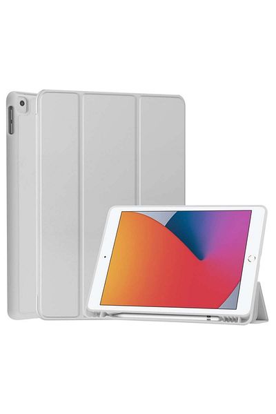 SKYDDAR INNOVATION Tablet case for Xiaomi Redmi Pad 2, Pencil holder, Sleep/Wake function, Gray, sticker set