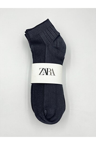 ZaraMan 6 Çift Zara Erkek Bambu Dikişsiz Fileli Soft Basic Patik Çorap