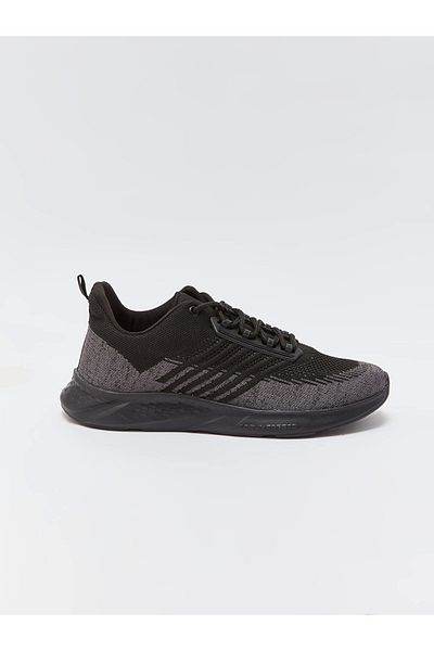 LC Waikiki Lcw Steps Black Lace-Up Printed Men's Active Sports Shoes
