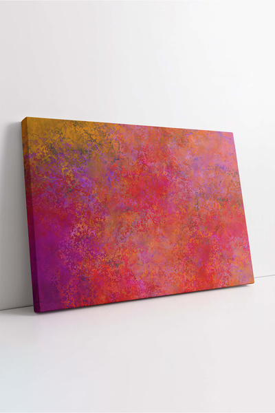 KOSS Dijital Tablou de pânză abstract colorat, pictură cu model roșu, pictură...