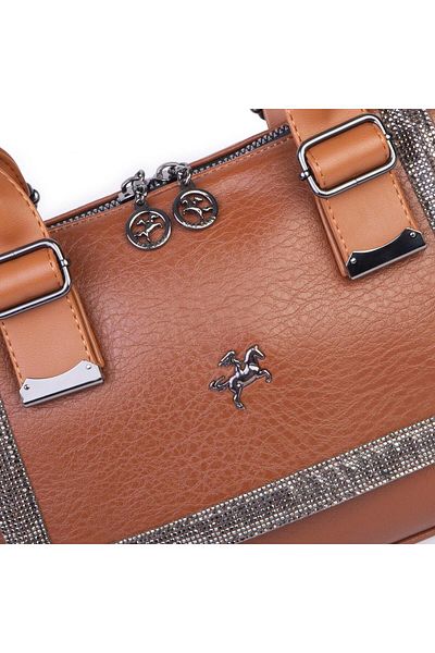 Nas Bag Geantă de umăr și crossbody Stone elegantă pentru femei, maro Victoria