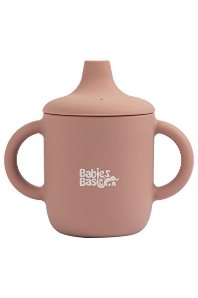Babies Basic Stage 1 Silicone Trainer Cup with handles for Babies, Pink