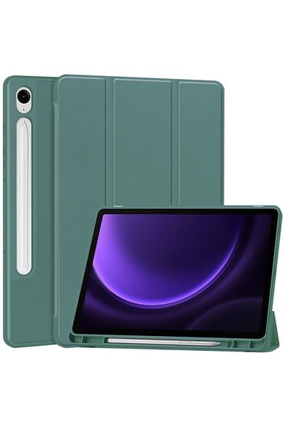 SKYDDAR INNOVATION Husă pentru tabletă Xiaomi Redmi Pad 2, suport pentru creion, funcție Sleep/Wake, verde închis, set de autocolante
