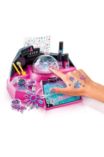 Muhcu Home Kız Çocukları İçin - Full Set Gerçek Tırnak Nail Art Stüdyo Seti - Tırnak Tasarım Güzellik Kuaför