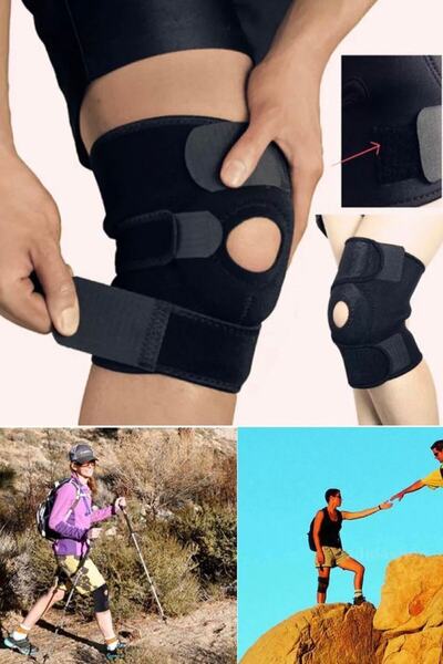 AboutThePerfect Ayarlanabilir sıcak tutan spor diz desteği, fitness ve ortope...