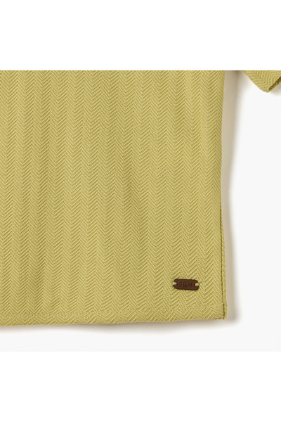 giggles Textured T-shirt with Short Sleeves