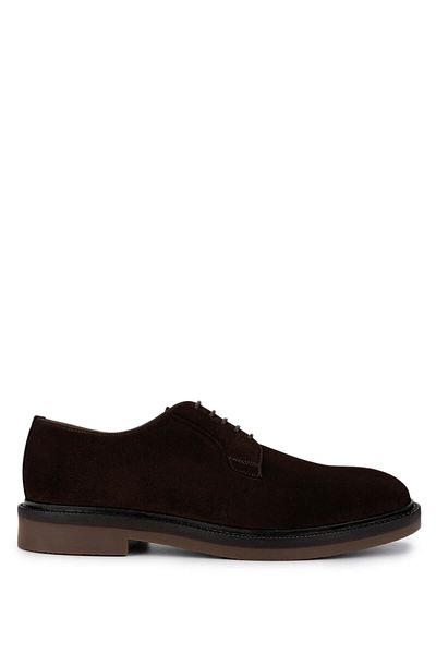 Tamer Tanca Men's Genuine Leather Brown Suede Casual Shoes