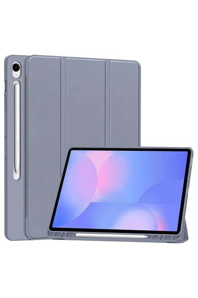 SKYDDAR INNOVATION Husă pentru tabletă Samsung Galaxy Tab S10 FE Plus, suport pentru creion, violet, set de autocolante