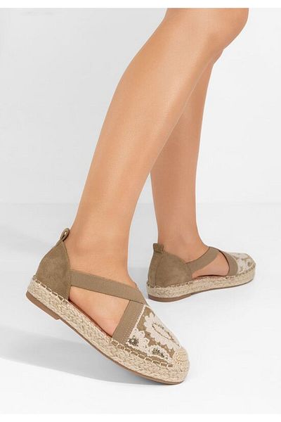 B T Shoes Women's Sebryna khaki espadrilles