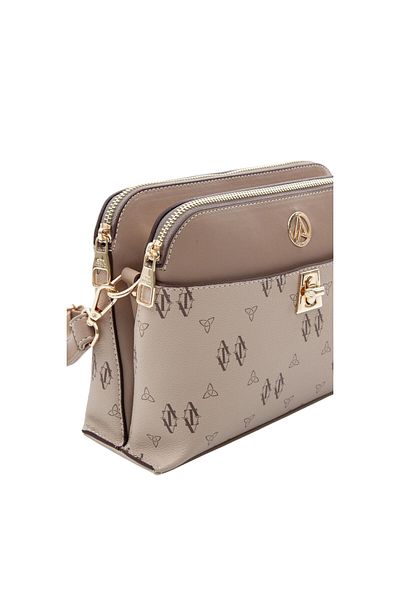 Armine Double Zipper Lock Detailed Hand and Shoulder Bag