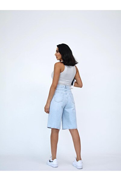 XBELLA DENİM KADIN SORT MİDİ BOY LİKRALI