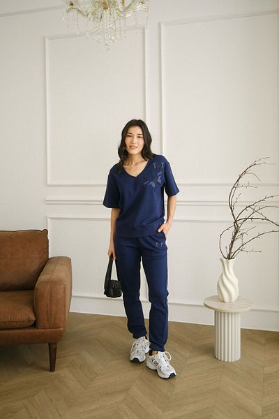 by shirts collection σετ αθλητική φόρμα navy blue