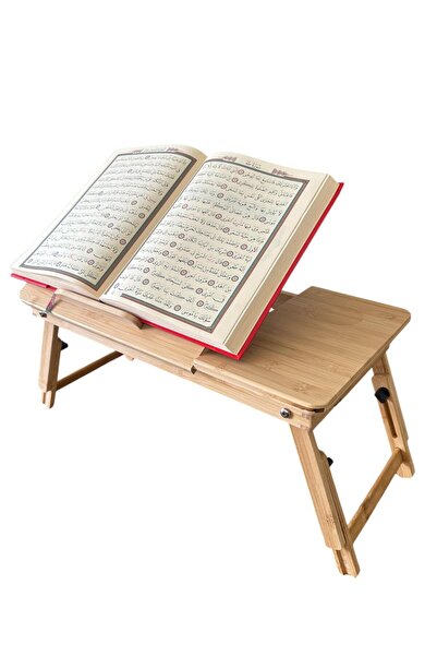 miletus Bambu Ahşap Rahle Kuran Rahlesi Masa Üstü Rahle Yükseltilebilir Ders ...