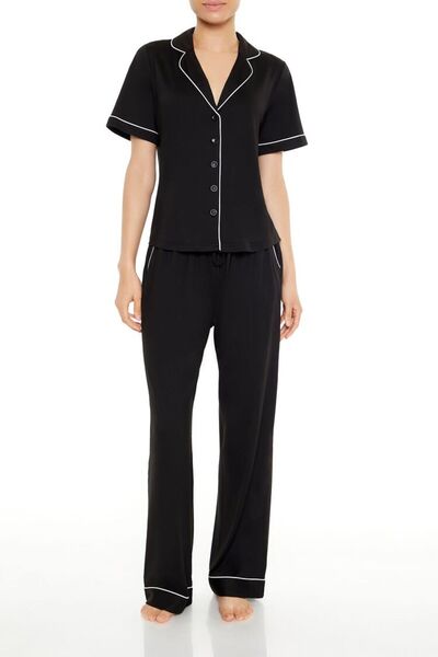 Forever 21 Şerif Detaylı Gömlek ve Pijama Altı Takımı