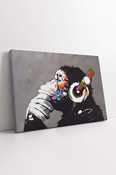 KOSS Dijital Pictură pe pânză cu graffiti cu maimuță Banksy, pictură cu maimu...