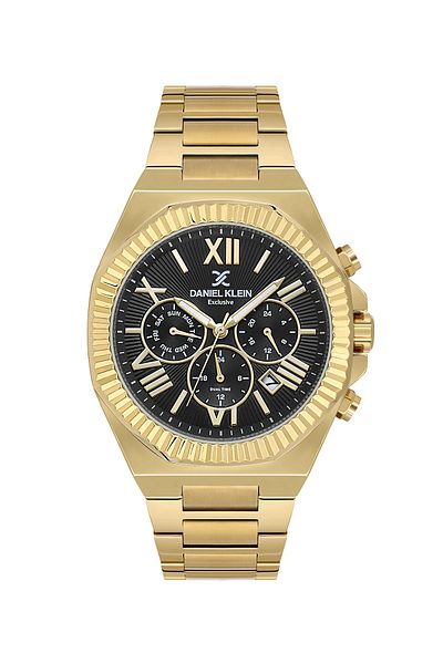Daniel Klein Dk.1.14075-7 All Functions Active Metal Cord Metal Case 3 Atm Water Resistant Gold