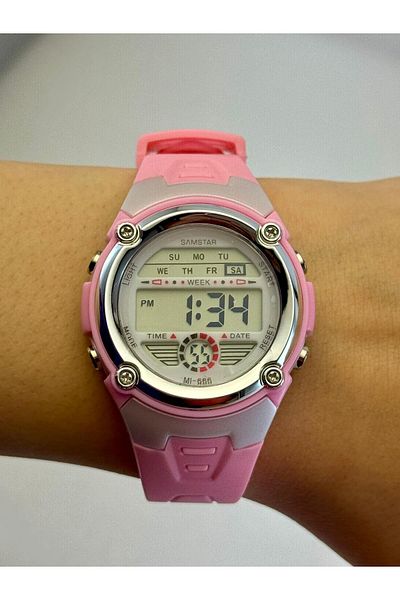 Samstar Alarm-Light-Stopwatch-5 Atm Waterproof-Gift Children's Wristwatch