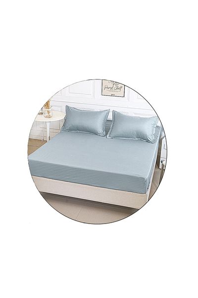CHIRASO CHIRASO bedding set, Thin Damask, Fitted Sheet 180x200+30cm, Duvet Sheet and 2 Pillowcases