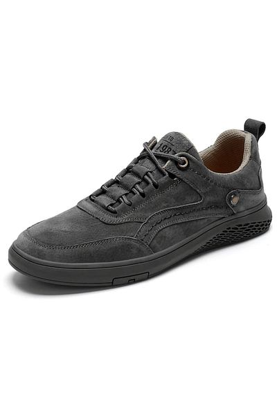 AyShop Pantofi casual pentru bărbați din piele intoarsa cu talpa anti-alunecare marime mare