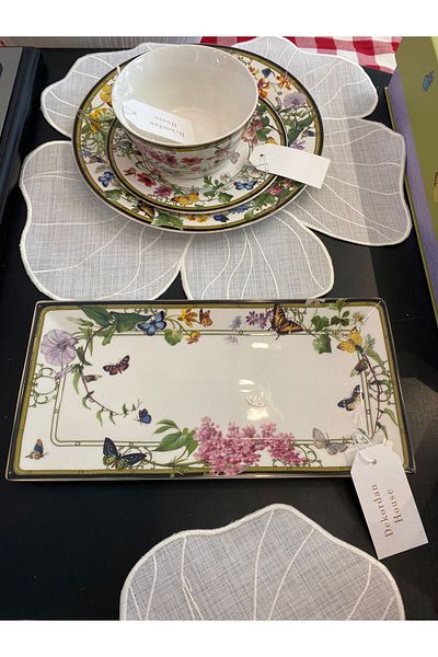 Dekordan House Muse Garden 2 Piece Rectangular Plate 30X15 cm