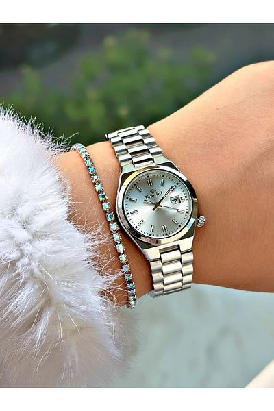 Bentini Women's Wrist Watch with Steel Band - Waterproof, Calendar, 2-Year Warranty