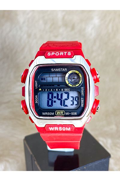 Samstar Alarm-Light-Stopwatch-5 Atm Waterproof-Gift Children's Wristwatch