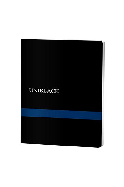 PIGNA A4 Notebook, 60 Sheets, Ruled, 70g, Color Blue, Material PP, Cover Uniblack, Pigna