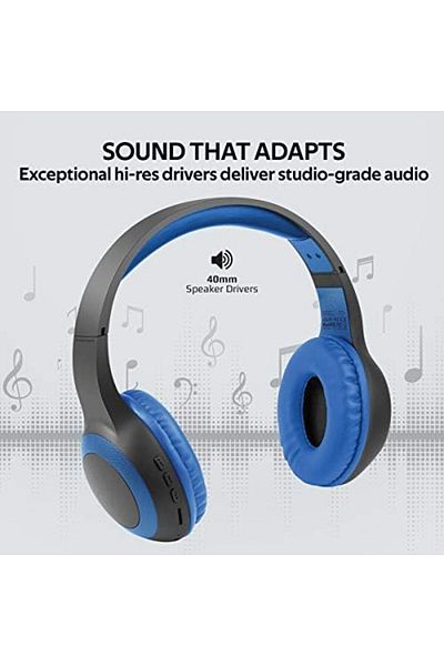 Promate Promate Wireless Headphone, Powerful Deep Bass Bluetooth v5.0 Headphone with MicroSD Playback, 3.5mm