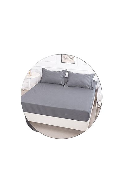 CHIRASO CHIRASO bedding set, Thin Damask, Fitted Sheet 180x200+30cm, Duvet Sheet and 2 Pillowcases