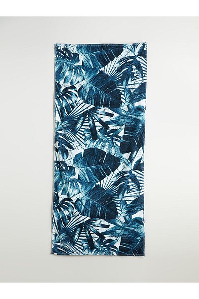 LC Waikiki Ανδρική πετσέτα παραλίας με πράσινο σχέδιο 70x150 cm