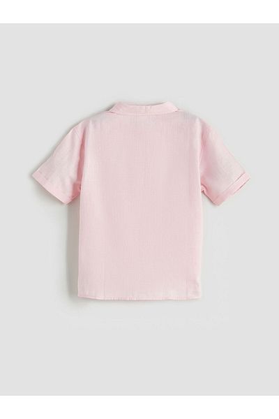 LC Waikiki Pink Basic Boy's Poplin Shirt