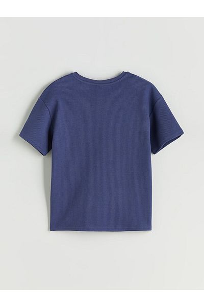 LC Waikiki Gray Crew Neck Boy's T-Shirt