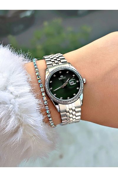 Bentini Women's Wrist Watch with Steel Band - Waterproof, Calendar, 2-Year Warranty