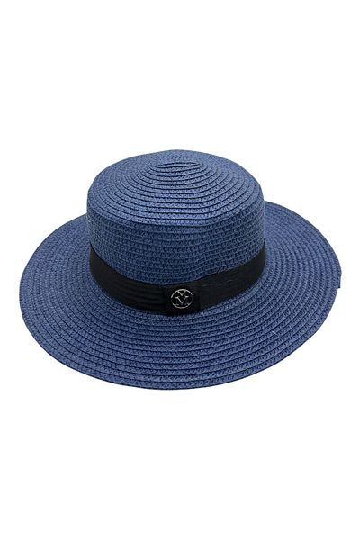 BaoBao Women's hat with small brim and black band – casual-elegant model, 100% polyester