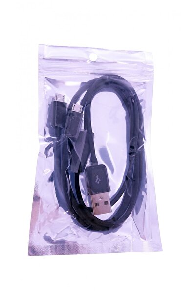 OEM Cablu USB la 2 x microUSB, 1m Black, - HYB-7333
