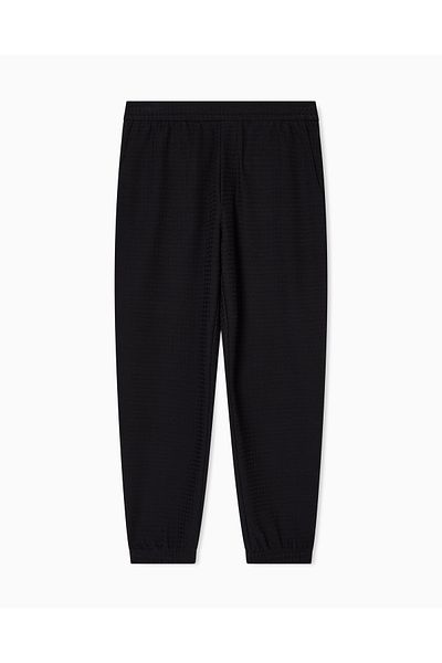 Emporio Armani Men's Regular Waist Straight Model Relaxed Fit Long Length Black Pants Em003443 Af13700-Fc231