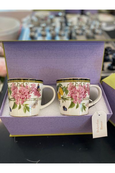 Dekordan House Muse Garden 2 Piece Mug Set