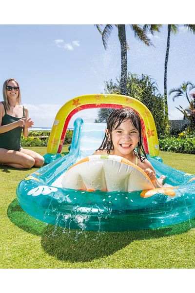 Intex Surfing Fun Inflatable Water Slide for Kids 5.61m x 1.37 x 99cm