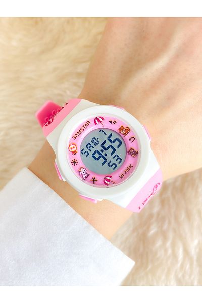 Samstar Alarm-Light-Stopwatch-5 Atm Waterproof-Gift Children's Wristwatch