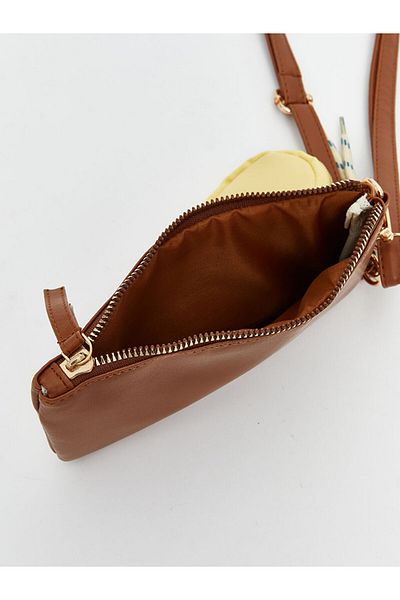 LC Waikiki Gray Suede Look Women's Phone Bag