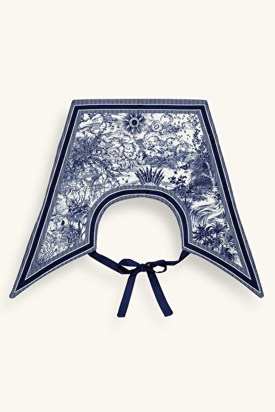 Marie Claire Toile De Jouy 4 Lacivert Yakalık Fular